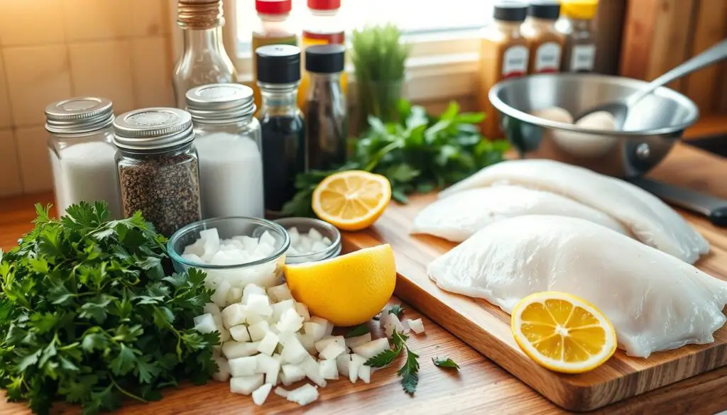 Pollock Seasoning and Cooking Ingredients Pollock Seasoning and Cooking Ingredients